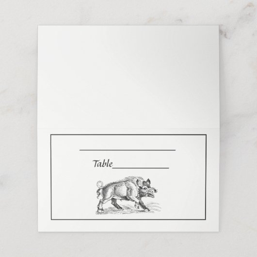  Wilde Boar Tekening BW #2 (Buitenkant ongevouwen)