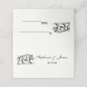 Wilde Boar Tekening BW #2 (Buitenkant ongevouwen)