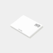 Wilde Boar Tekening BW #2 Post-it® Notes (Schuin)