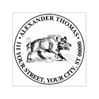 Wilde Boar Tekening BW #2