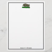 Wilde Boar Tekening BW #3C (Voorkant)