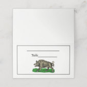  Wilde Boar Tekening BW #3C (Buitenkant ongevouwen)