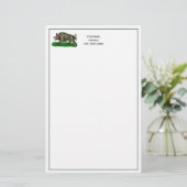  Wilde Boar Tekening BW #3C Briefpapier (Staand voorkant)