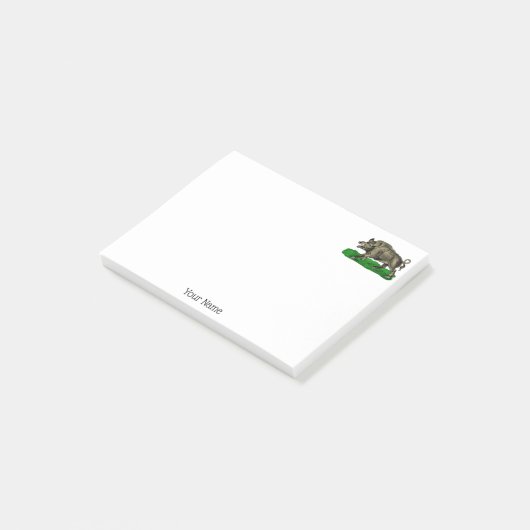  Wilde Boar Tekening BW #3C Post-it® Notes (Schuin)