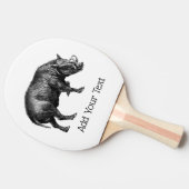  Wilde Boar Tekening BW Tafeltennisbatje (Zijkant)
