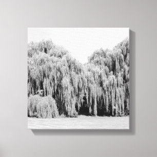 Wilde bomen weiden canvas afdruk