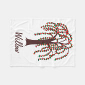 Wilde boom met hart -  fleece deken (Voorkant (Horizontaal))