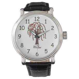 Wilde boom met hart -  horloge
