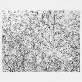 Wilde boombladeren. Abstracte Natuur Fleece Deken (Voorkant (Horizontaal))