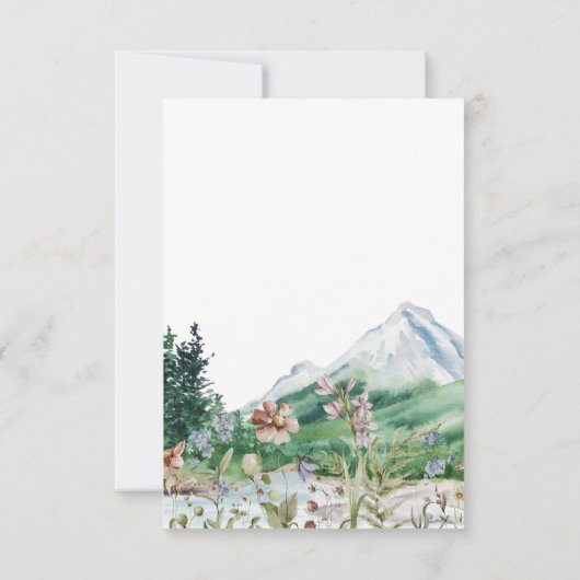 Wilde bosbergbloem | Camping Wedding Crest (Achterkant)