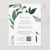 Wilde bosbouw Botanische QR-code Weddenschap Detai Informatiekaartje (Voorkant)
