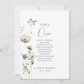 Wilde bossen - Tabel nummer 1 Kaart (Voorkant)