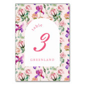 Wilde Botanische Maximalistische Bruiloft Kaart (Achterkant)