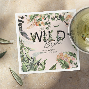 Wilde Bruid Jungle Bruiloft Borrel Servet