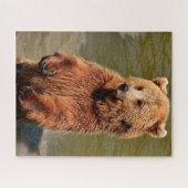 Wilde bruine Beren. Legpuzzel (Horizontaal)