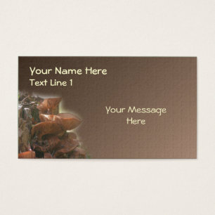 Wilde bruine paddenstoel Natuur Visitekaartjes