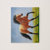 Wilde Buckskin Horse runnen Legpuzzel (Verticaal)