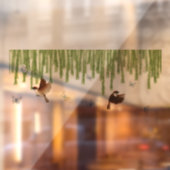 Wilde buitenste rand naadloos vensterdecaal weven  raamsticker (Vel 2)