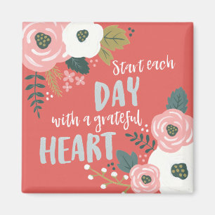 Wilde dagdromen - Grateful Heart Typografie Magneet