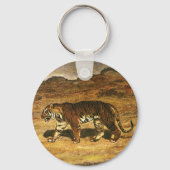  "Wilde Dier", "Bengale tijgerspeelplaatsen" Sleutelhanger (Achterkant)