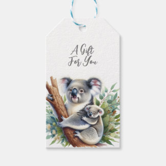 Wilde dier Koala Cadeaulabel