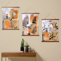 Wilde dieren Aarde Tone Modern Abstracte Pop Art