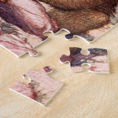  wilde dieren, bavianen van Louis Sargent Legpuzzel (Zijkant)