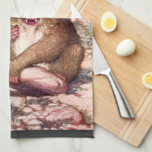 wilde dieren, bavianen van Louis Sargent Theedoek (Quarter Fold)