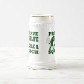 Wilde dieren behouden om een kras te pikken bierpul (Center)