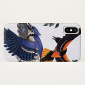 wilde dieren, blauwe jassen die vliegen Case-Mate iPhone case (Achterkant (horizontaal))