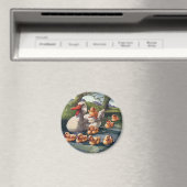 wilde dieren, eenden en eenden magneet (Insitu (Vaatwasser))