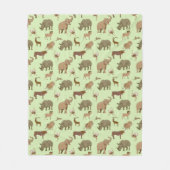 Wilde dieren fleece deken (Voorkant)