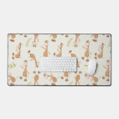 Wilde dieren Giraffe Kinderen Bureaumat (Keyboard & Muis)