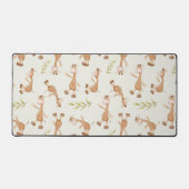 Wilde dieren Giraffe Kinderen Bureaumat (Voorkant)
