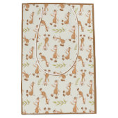 Wilde dieren Giraffe Kinderen Medium Cadeauzakje (Voorkant)