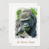 WILDE DIEREN - GORILLAS KAART (Voorkant / Achterkant)