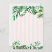 Wilde dieren Greneery striped Birthday Kaart (Achterkant)