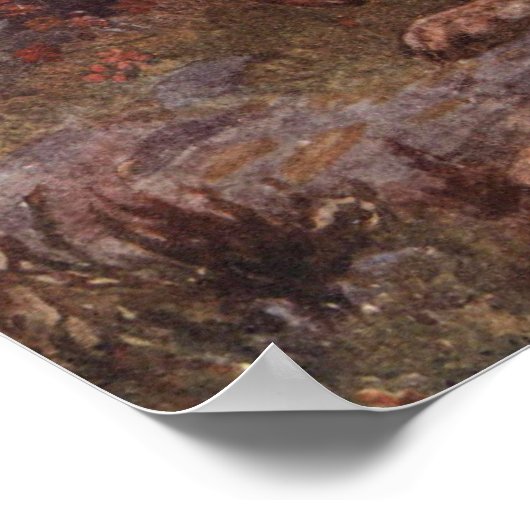  wilde dieren, hazen van Winifred Austen Poster (Hoek)