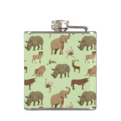 Wilde dieren heupfles (Achterkant)