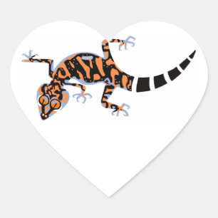 Wilde dieren - Ik hou van GECKOS - Hagedis - Natuu Hart Sticker