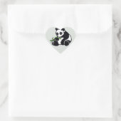 Wilde dieren Ik hou van Panda BEREN - Wildlife - N Hart Sticker (Tas)