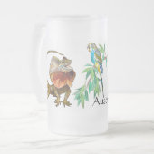 wilde dieren in Australië Matglas Bierpul (Voorkant links)