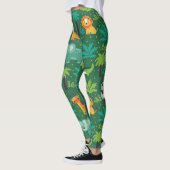 Wilde dieren in Oerwoud Leggings (Links)