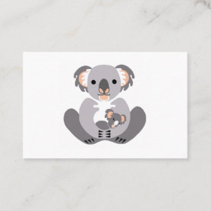 Wilde dieren - Knuffelkoala - Australië - Marsupia Visitekaartje