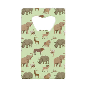Wilde dieren kredietkaart flessenopener