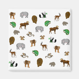 Wilde dieren Magnet Magneet
