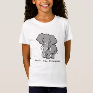Wilde dieren- OLIFANT -Dierengrafiek - T-shirt