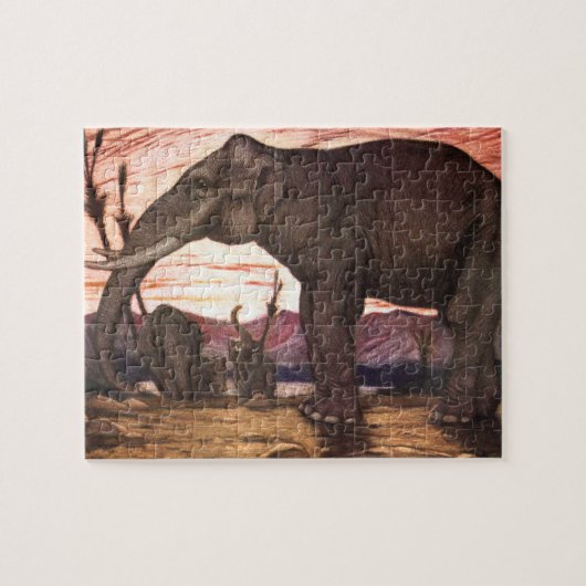  wilde dieren, olifant van Louis Sargent Legpuzzel (Horizontaal)