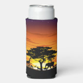 Wilde dieren op de Afrikaanse Savanna Sunset (Seltzer Voorkant)