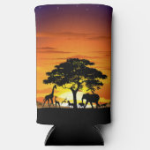 Wilde dieren op de Afrikaanse Savanna Sunset (Voorkant)